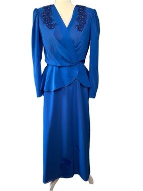 Vintage Sylvia Ann formal dress, size 8, vintage, wedding, prom, party, 80s